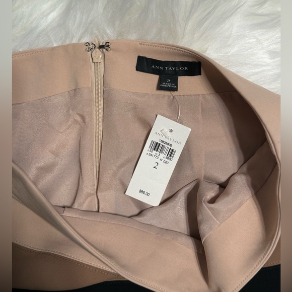 NWT Ann Taylor Color Block Pencil Skirt - Sz 2 - Picture 4 of 16